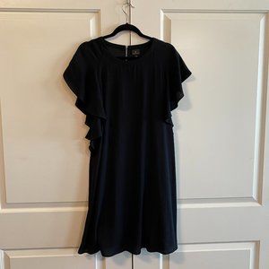 Flutter-Sleeve Shift Dress
